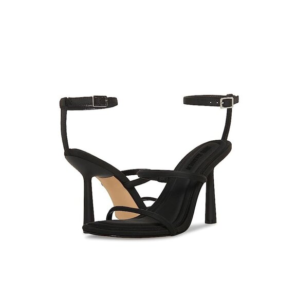 Briella Womens Ankle Strap Square Toe Heels Dress Sandals Black Size 10 Defected - Picture 1 of 7